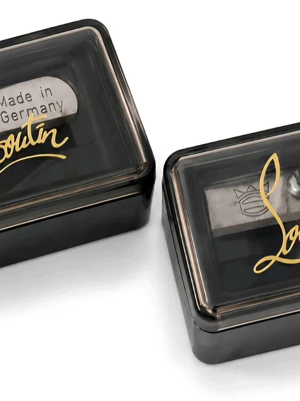 Christian Louboutin Single Hole Makeup Pencil Sharpener Black/Gold